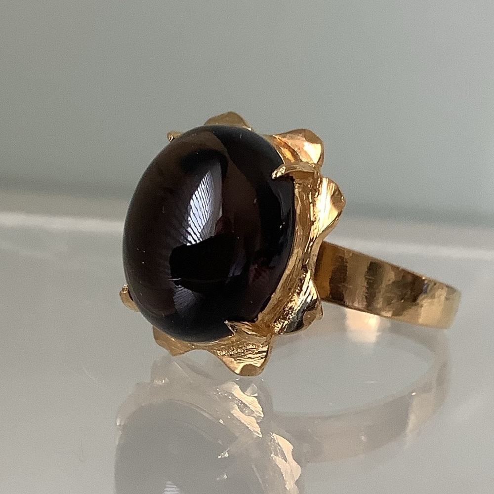 New vintage cocktail ring Smokey Topaz